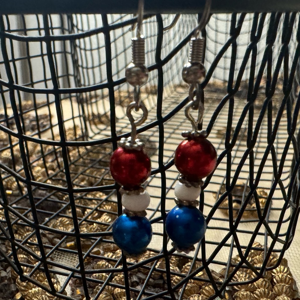 One of a kind America earrings